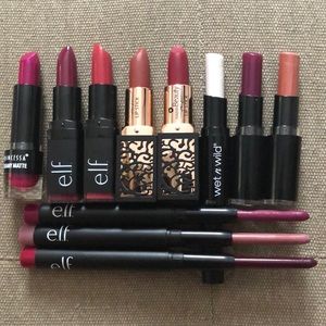 Huge Affordable ELF & Wet n Wild Lipstick Bundle